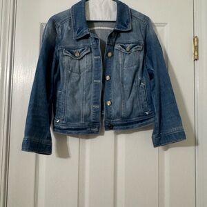 White House Black Market Classic Blue Jean Jacket